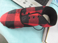 Red and Black Plaid Uppers